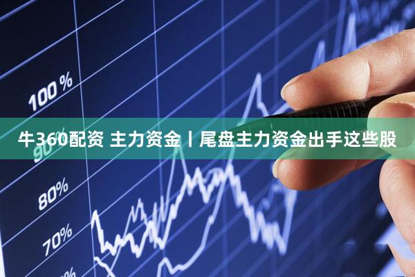 牛360配资 主力资金丨尾盘主力资金出手这些股