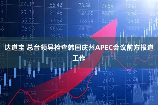 达道宝 总台领导检查韩国庆州APEC会议前方报道工作